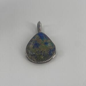 JB Sterling Azurite tear drop pendant